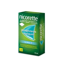 Nicorette Icy White 4mg gyógyszeres rágógumi (30x)