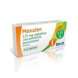 Mexalen  125 mg végbélkúp csecsemőknek (6x)
