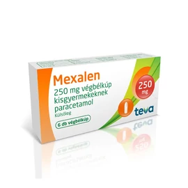 Mexalen  250 mg végbélkúp kisgyermekeknek (6x)
