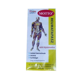 Motto rheumatapasz bőrbarát sárga