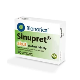 Sinupret Akut 160 mg bevont tabletta (20x)