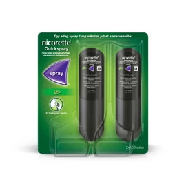 Nicorette Quickspray 1 mg/adag szájnyálk.alk.spray (2x1 adagoló tartály)