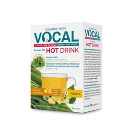 Vocal Hot Drink étrendkiegészítő italpor méz citro (10x5g)