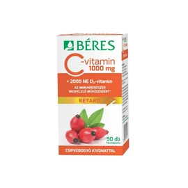 Béres C-vitamin1000mg Csipkebogyó D3 2000NE retard tabletta (90x)