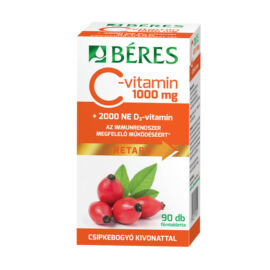 Béres C-vitamin1000mg Csipkeb.D3 2000NE ret.tabl. (90x)