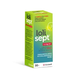 Lolisept 1,5 mg/ml szájnyálkahártyán alk. spray (30ml)