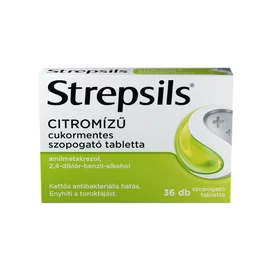 Strepsils citromízű cukormentes szopogató tabletta (36x)