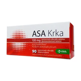 ASA Krka 100 mg gyomornedv-ellenálló tabletta (90x)