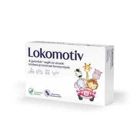 Lokomotiv gyömbért tartalmazó, cukormentes étrend-kiegészítő szopogató tabletta  (6x)