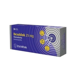 Dexoblok 25 mg filmtabletta (30x buborékcsomagolásban)