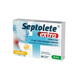 Septolete Extra 3 mg/1 mg szopogató tabletta Citrom-Méz (16x)