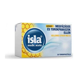 Isla-Med Akut torokpasztilla citrom méz (20x)