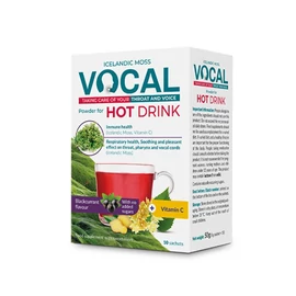 Vocal Hot Drink étrendkiegészítő italpor feketeribizli ízű (10x 5g)