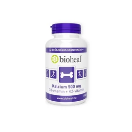 Bioheal Kalcium 500 mg + D3 + K2 filmtabletta (70x)