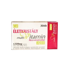 Életkristály Multivitamin Rezveratrol Q10 tabletta (30x)