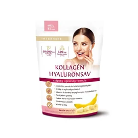 Interherb Kollagén&amp;Hyaluronsav italpor banán-split (403g)