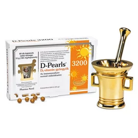 D-Pearls D3 vitamin 3200 gyöngykapszula (80x)
