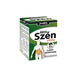 JutaVit Aktív szén 250 mg tabletta (30x)