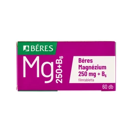 Béres Magnézium 250 mg+B6 filmtabletta (60x)