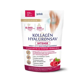 Interherb Intense kollagén hyaluronsav por málna (300g)