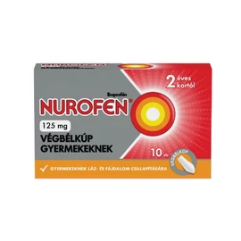 Nurofen 125 mg végbélkúp gyermekeknek (10x)