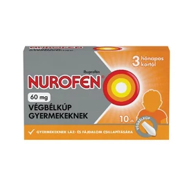 Nurofen  60 mg végbélkúp gyermekeknek (10x)