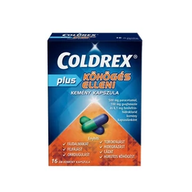 Coldrex Plus köhögés elleni kemény kapszula (16x buborékcsomagolásban)