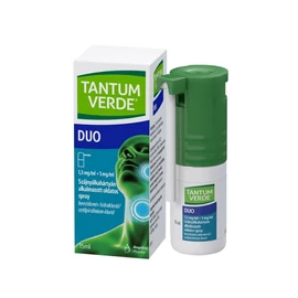Tantum Verde Duo 1,5 mg/ml + 5 mg/ml szájnyálkahártyán alkalmazott oldaros spray (1x15ml)