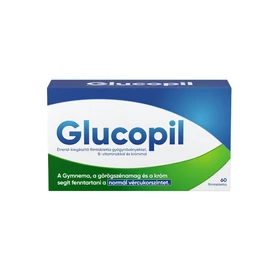 Glucopil étrend-kiegészítő filmtabletta gyógynövényekkel, B-vitaminokkal és krómmal  (60x)
