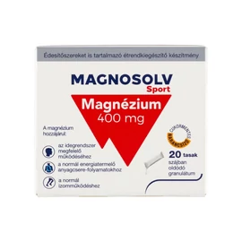 Magnosolv Sport Magnézium 400 mg szájban oldódó granulátum étrendkiegészítő (20 x 1,3 g (26 g))