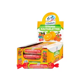 VitaPlus 1x1 Vitaday C 100 Eper ízű rágótabletta (17x)