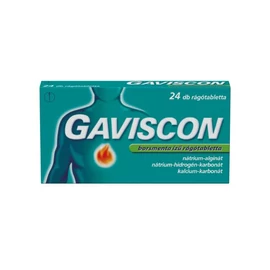 Gaviscon rágótabletta borsmenta ízű (24x)