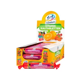 VitaPlus 1x1 Vitaday multivitamin rágótabletta erdei gyümölcs(17x)