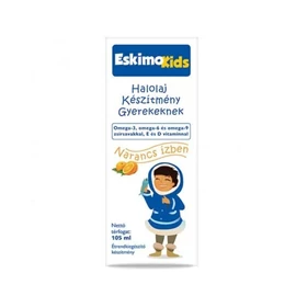 Eskimo Kids étrendkiegészítő olaj narancs (105ml)