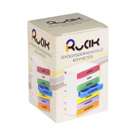 Gyógyszeradagoló heti fiókos (RUCIK)