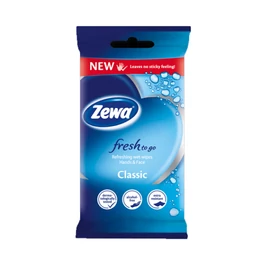 Zewa Classic arc és kéz törlőkendő nedves (10x)