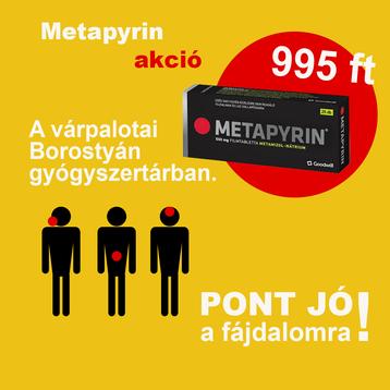 Metapyrin akció a Borostyán patikában