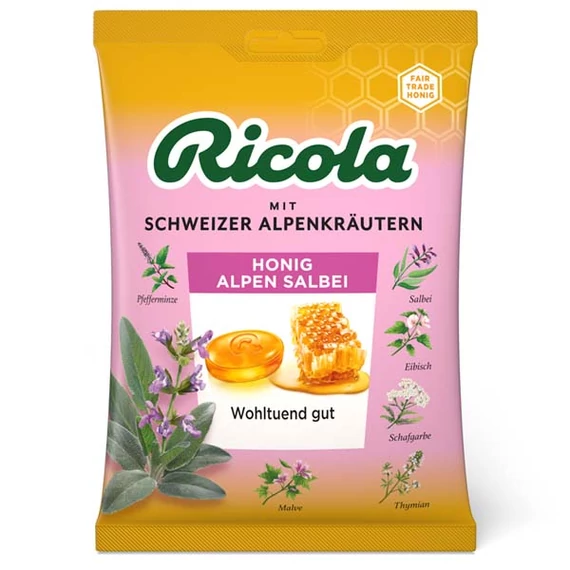 Ricola Mézes zsályás cukorka (75g)