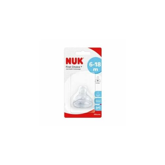 NUK etetőcumi szil. First Choice Anti-Colic 6-18hó (1x)