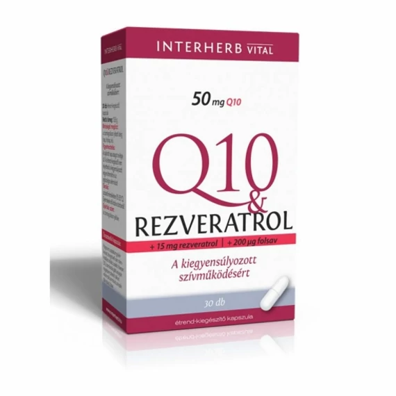 Q10 rezveratrol kapszula INTERHERB (30x)