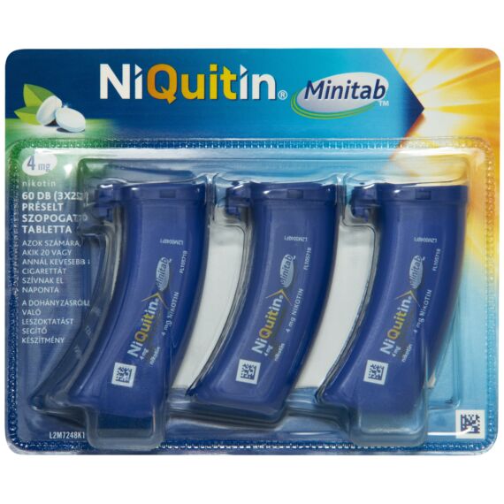 Niquitin Minitab 4 mg préselt szopogató tabletta (60x (3x20))