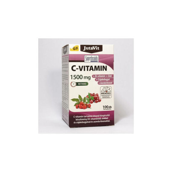 JutaVit C-vitamin 1000 mg Csipkeb.+D3 retard filmt (100x)