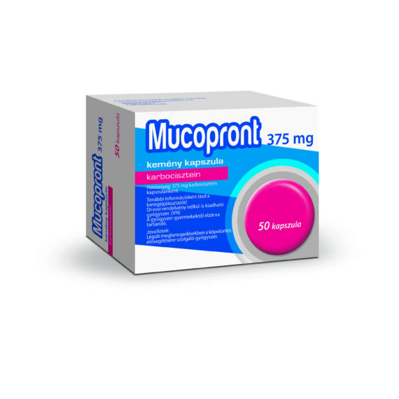 Mucopront 375 mg kemény kapszula (50x)