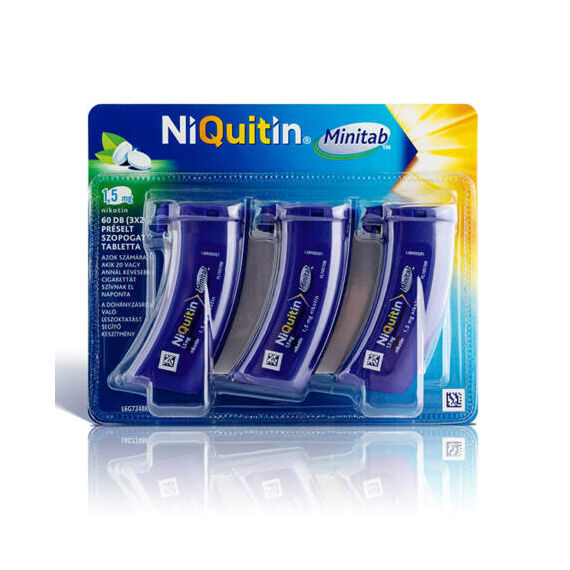 Niquitin Minitab 1,5 mg préselt szopogató tabletta (60x (3x20))