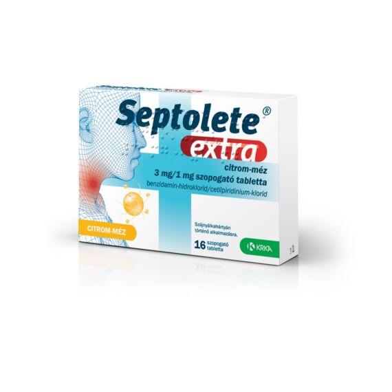 Septolete Extra 3 mg/1 mg szop.tabl. Citrom-Méz (16x)