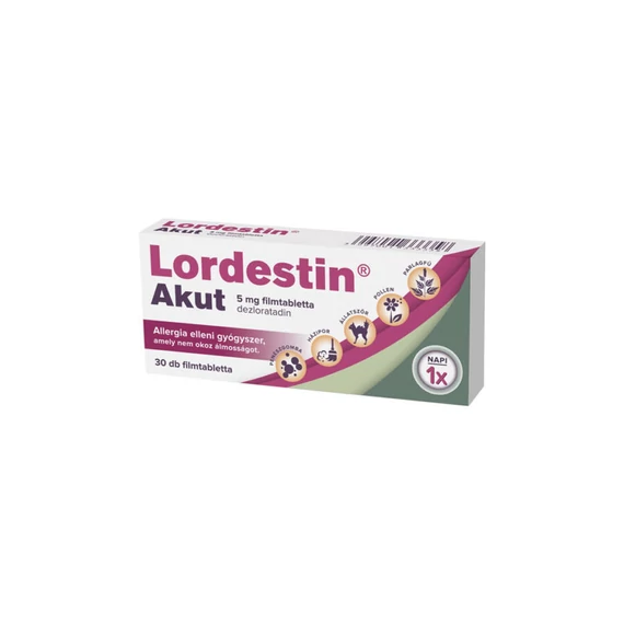 Lordestin Akut 5 mg filmtabletta (30x)
