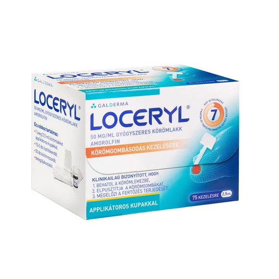 Loceryl 50 mg/ml gyógysz.körömlakk OGYI-T-0412/03 (1x2,5ml)