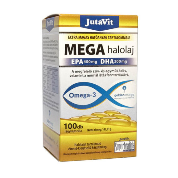 JutaVit MEGA Omega-3 halolaj kapszula (100x)