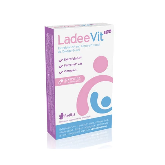 Ladeevit  Extra kapszula Feronyl vas+Omega-3+Extrf (30x)