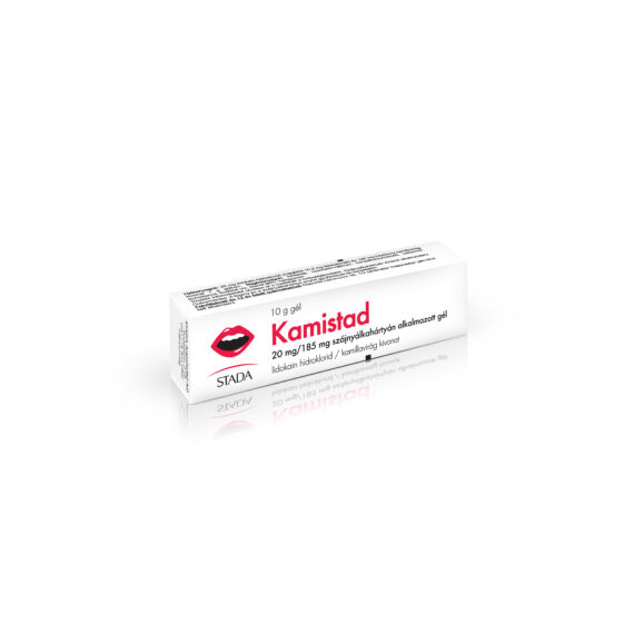 Kamistad 20 mg/185 mg szájnyálkahártyán alk.gél (1x10g al tubusban)